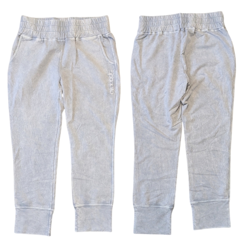 Avocado High Rise Vintage Inner Space Joggers Cool Grey USA Made SzMedium NWOT